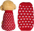 Dxhycc Dog Knitted Sweater Dog Heart Sweater Puppy Sweater Warm Soft Pet by Dxhycc