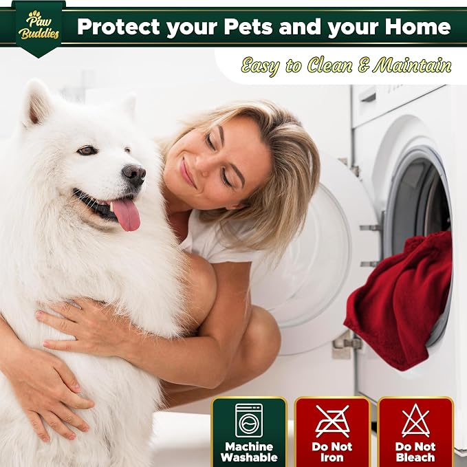 Paw Buddies Waterproof Blanket 80"x90" – Reversible Microfleece Throw - Image 8