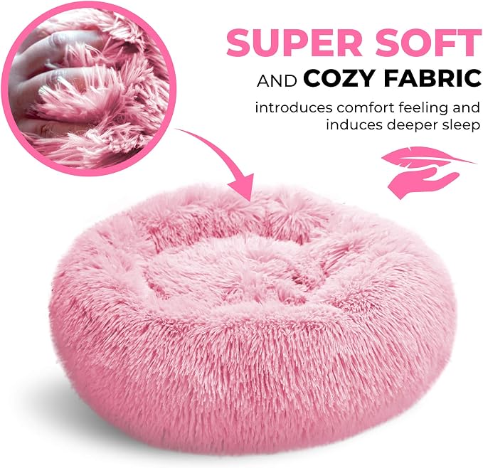 Whiskers & Friends Cat Beds for Indoor Cats Washable, Orthopedic Soft Fluffy - Image 5