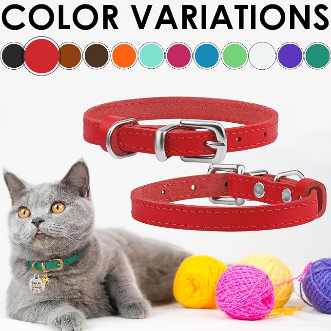 BRONZEDOG Leather Cat Collar - Image 5