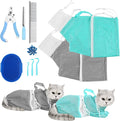 JULMELON Cat Washing Bag 10 PCS Set, Adjustable Cat Shower Net Bag and Pet by JULMELON