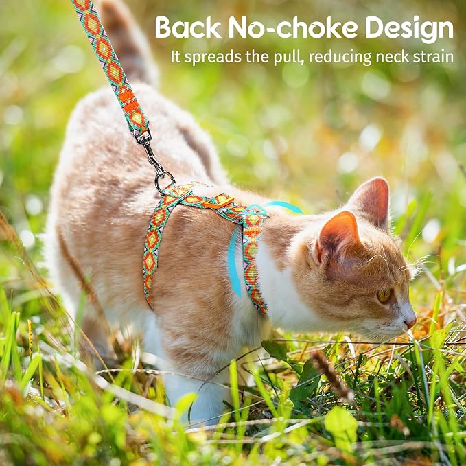 Dooradar Cat Harness and Leash, Escape Proof Adjustable Kitten Vest, - Image 6