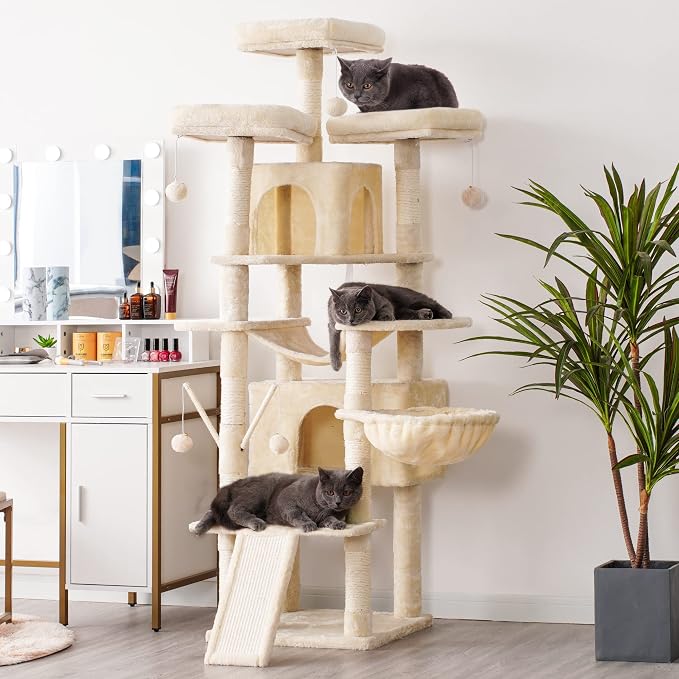 Hey-brother Cat Tree, 71 inches XL Large Cat Tower - Image 8