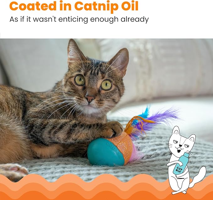 Catstages Whack N' Wobble Ball Intearctive Cat Toy, Weighted Ball - Image 4