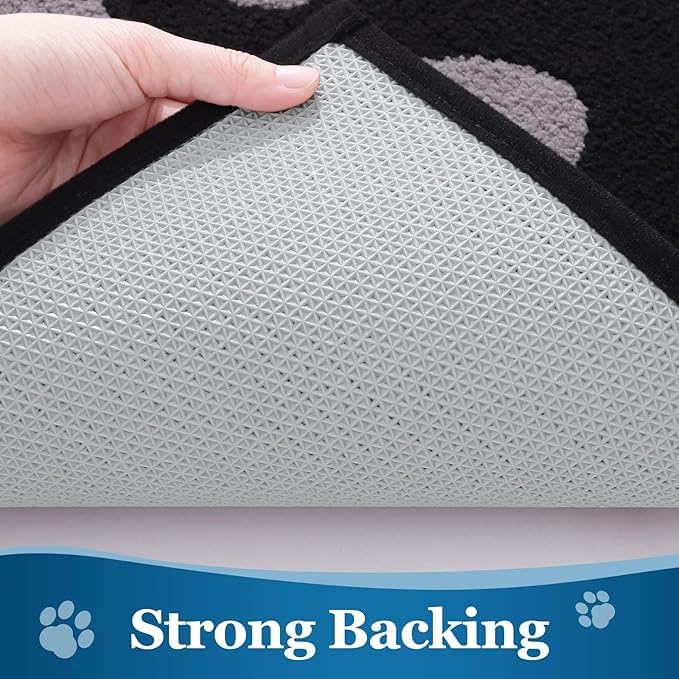 Buganda Dog Door Mat for Muddy Paws, Absorbent Dirt Trapper Washable Indoor - Image 5