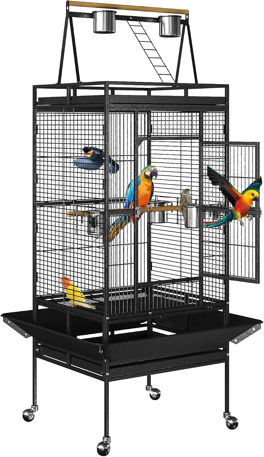 Nova Microdermabrasion 68-Inch Bird Cage with Play Top - GlobalHabitat Supply