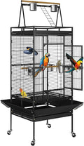 Nova Microdermabrasion 68-Inch Height Wrought Iron Standing Large Play Top Bird by NovaMicrodermabrasion