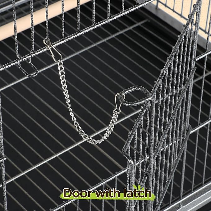 Yaheetech 52-inch Wrought Steel Standing Large Flight King Bird Cage - Image 8