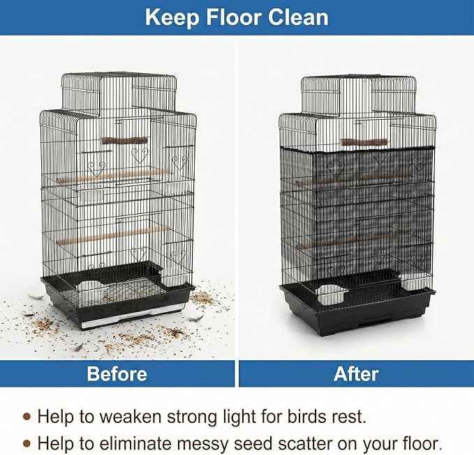 Large Bird Cage Seed Cather - Image 2