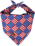 lionet paws Patriotic 4th of July Dog Bandana American Flag by lionetpaws