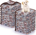 Chumia 40 Pcs Blankets Soft Fluffy Fleece Washable Pet Dog Sleep mat Paw Print by Chumia