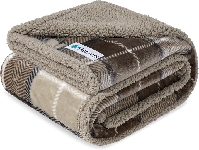 PetAmi Waterproof Dog Blanket for Small Medium Dog Puppy Cat Throw for Couch by PetAmi
