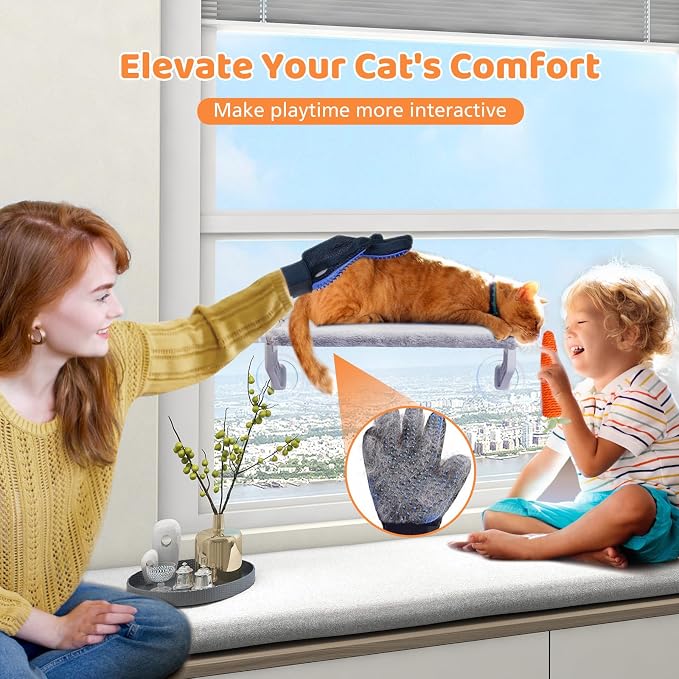 2 in 1 Cat Window Perch, Cat Window Hammock - Image 6
