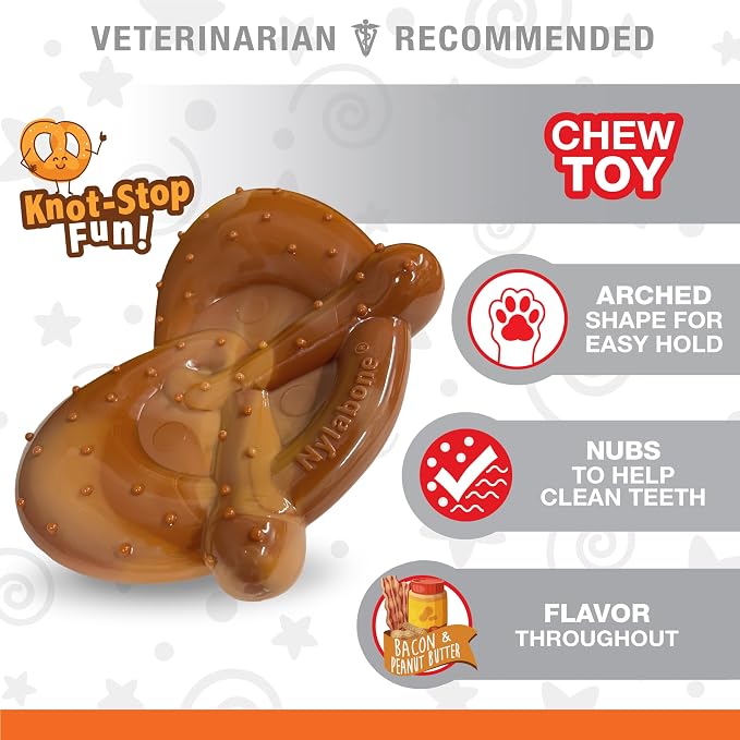 Nylabone Pretzel Power Chew Toy - Image 2