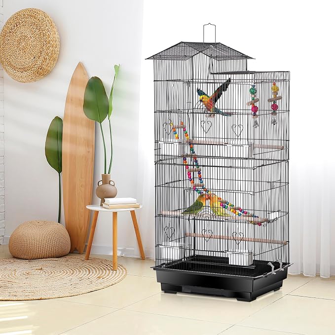 ZENY 39-inch Roof Top Large Flight Parrot Bird Cage - Image 4