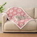 Waterproof Blanket for Dog Puppy Cat, Cute 3D Textured Flower Dog Blanket for by Yaning