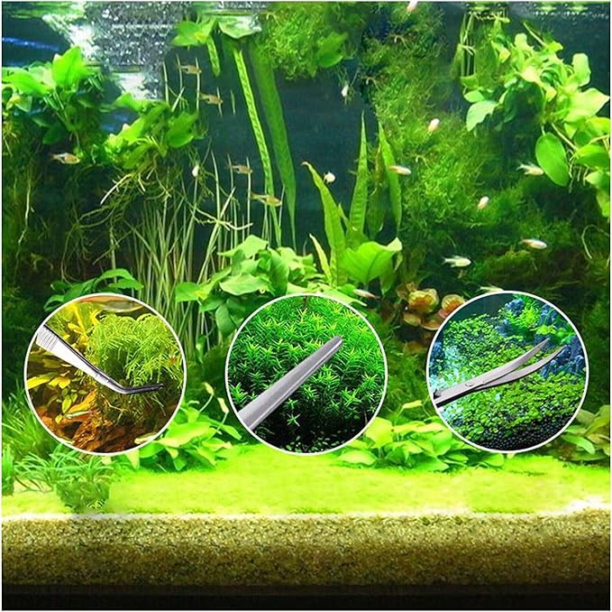 Aquascaping Tools 5 in 1 Kit Aquarium Scissors Plant Tools Curved & Straight - Image 7