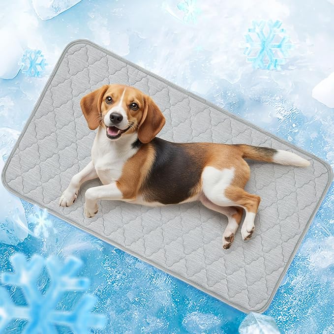 LOOBANI Dog Cooling Mat 28"x48"- Dog Cooling Pad Durable, Cool Blanket Machine by LOOBANI