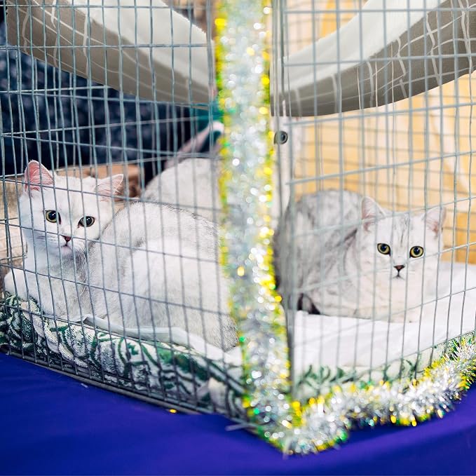 Jetec 2 Pack Cat Hammock for Cage, Catio Accessories Reversible Soft Cats Bed - Image 5