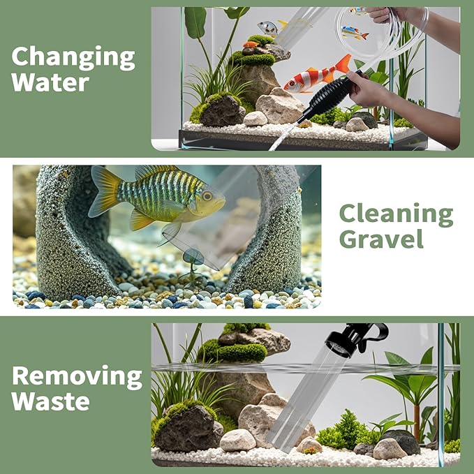 4.3ft Fish Tank Cleaner Aquarium Siphon Gravel Vacuum - Image 7