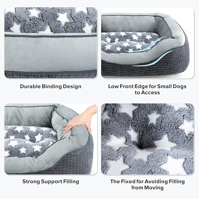 SIWA MARY Dog Beds for Small Medium Large Dogs & Cats. Washable Pet Bed - Image 4