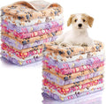 Chumia 40 Pcs Blankets Soft Fluffy Fleece Washable Pet Dog Sleep mat Paw Print by Chumia