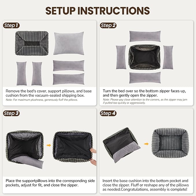 Washable Dog Bed for Small Medium Dogs - Image 7