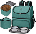 BAGLHER Pet Travel Bag, Double-Layer Pet Supplies Backpack, Pet Travel Backpack by BAGLHER