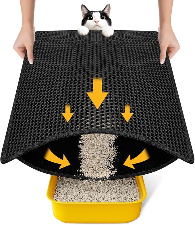 Cat Litter Mat Compact Size 23.6"x14.6" by Conlun
