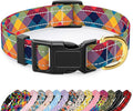 Reflective Dog Collar for Small Dogs, Cute Boho Adjustable Heavy-Duty Nylon by TMOODEL