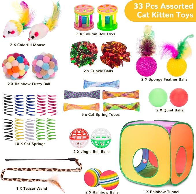 Retro Shaw Cat Toys, Interactive Kitten Toys - Image 4