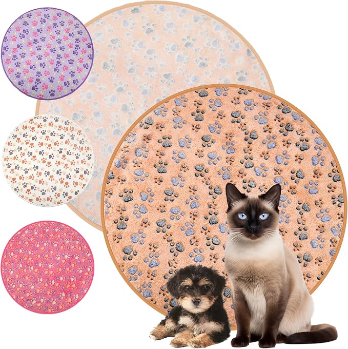 Tatuo 4 Pcs Dog Blanket for Pet Cat Blankets Indoor Puppy Teething Stuff Toys by Tatuo