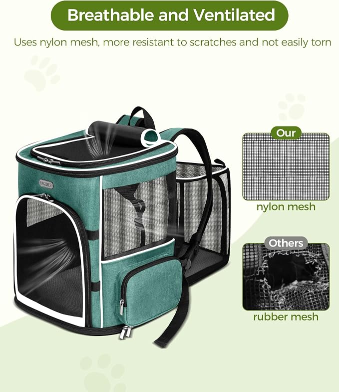 BAGLHER Expandable Cat Carrier Backpacks, Retractable Pet Carrier Backpack - Image 6