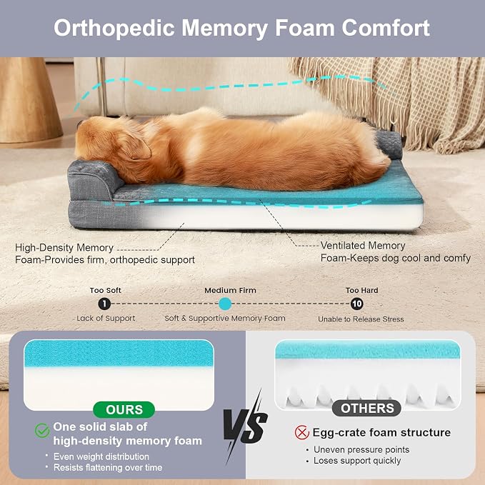 Orthopedic Dog Beds for Large Dogs, Memory Foam Dog Beds Large Sized Dogs - Image 5