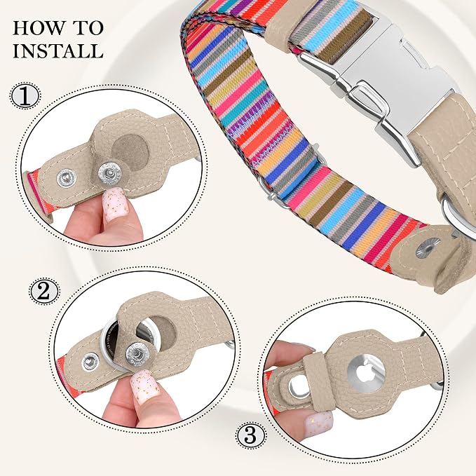 AirTag Dog Collar for Small Medium Large Breed - Image 3