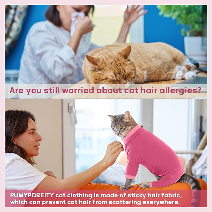 PUMYPOREITY Cat Hair Sticky Sweater, Recovery Suit - Image 2