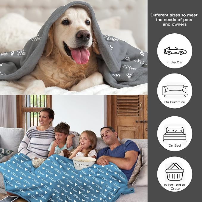 Personalized Dog Blanket, Customized Pet Blankets - Image 2
