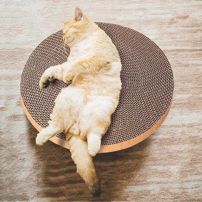 Round cat Scratcher Refill, 10 inch Diameter, 7/8 inch Thickness Scratcher - Image 6