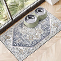 Dog Food Mats for Floors Absorbent, Pet Cat Food Mat by Cuslnox
