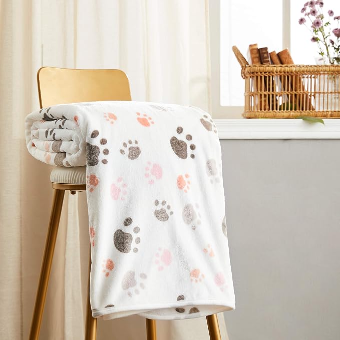 Allisandro 350 GSM-Super Soft and Premium Fuzzy Flannel Fleece Pet Dog Blanket - Image 3