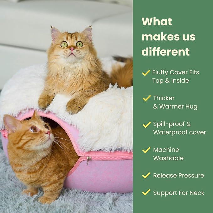CATTASAURUS Peekaboo Cat Cave for Multiple & Large Cats Up to 30-45 Lbs - Image 2