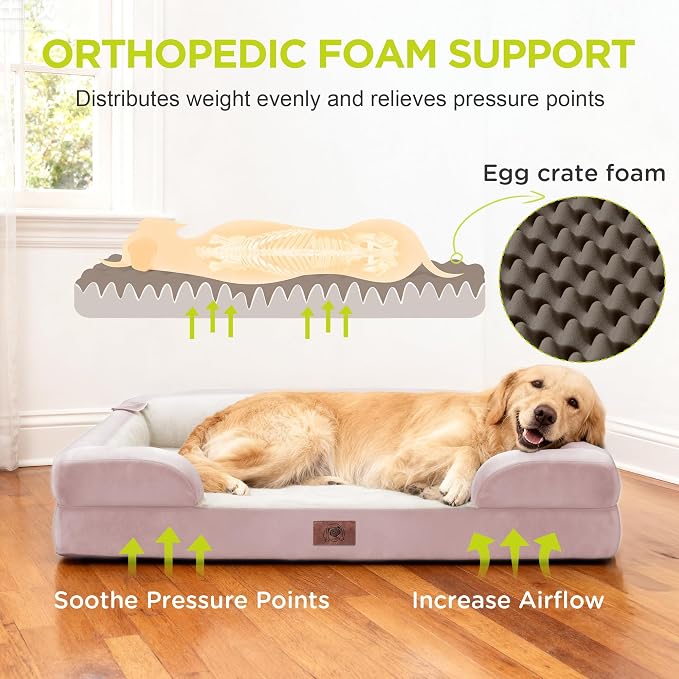 Extra Large Dog Bed, Orthopedic XL Washable Bed - Image 2