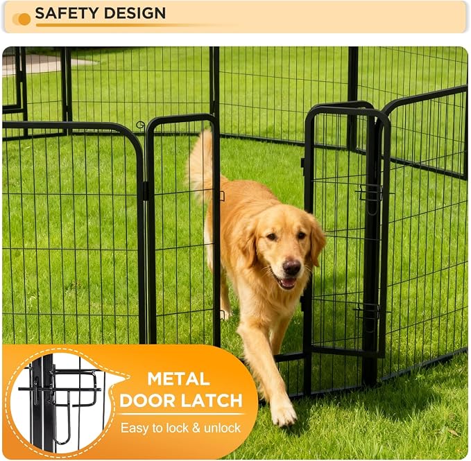 BestPet Indoor Dog Playpen, 40inch 16 Panels Dog Pen Fence Outdoor Pet Playpen - Image 4