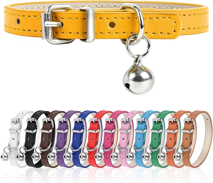 S Dog Collar for Small Dogs Adjustable Dog Collars Cat Collar for Small Medium by Engorgio