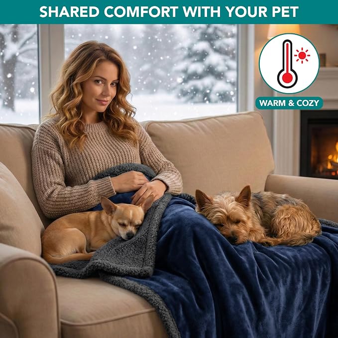 PetAmi Waterproof Dog Blanket for Medium Large Dog Puppy Cat Throw for Couch - Image 4