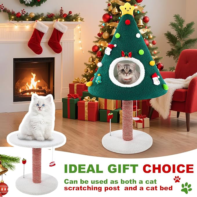 36.6 Inch Christmas Cat Tower - Image 3