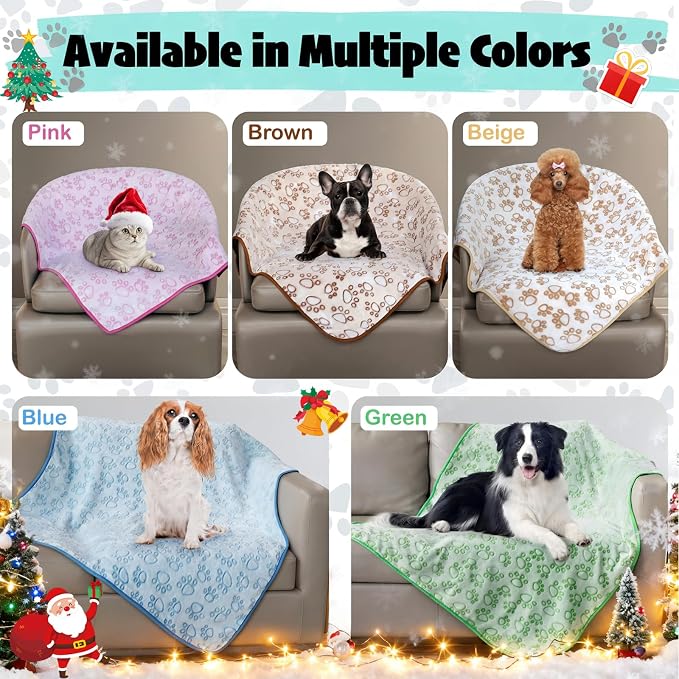 Stuffed Brown Soft Dog Blanket for French Bulldog Gifts, 32x40 inches, Premium - Image 5