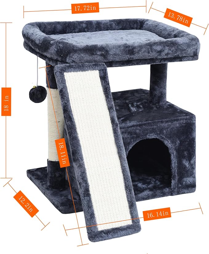 Small Cat Tree Tower for Indoor Use – Stable Condo - Image 6