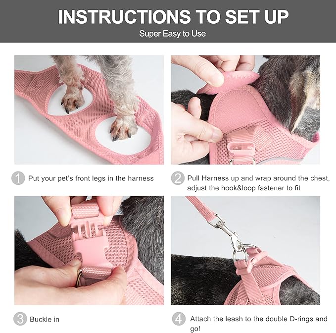 Fida Cat Harness and Leash Set for Walking Kitten and Puppy, Escape Proof - Image 5
