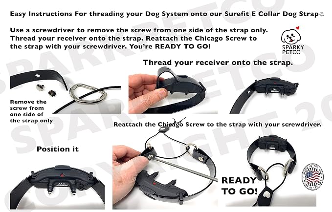 Sparky Pet Co - ECollar Replacement Strap - Bungee Dog Collar - Waterproof - - Image 8
